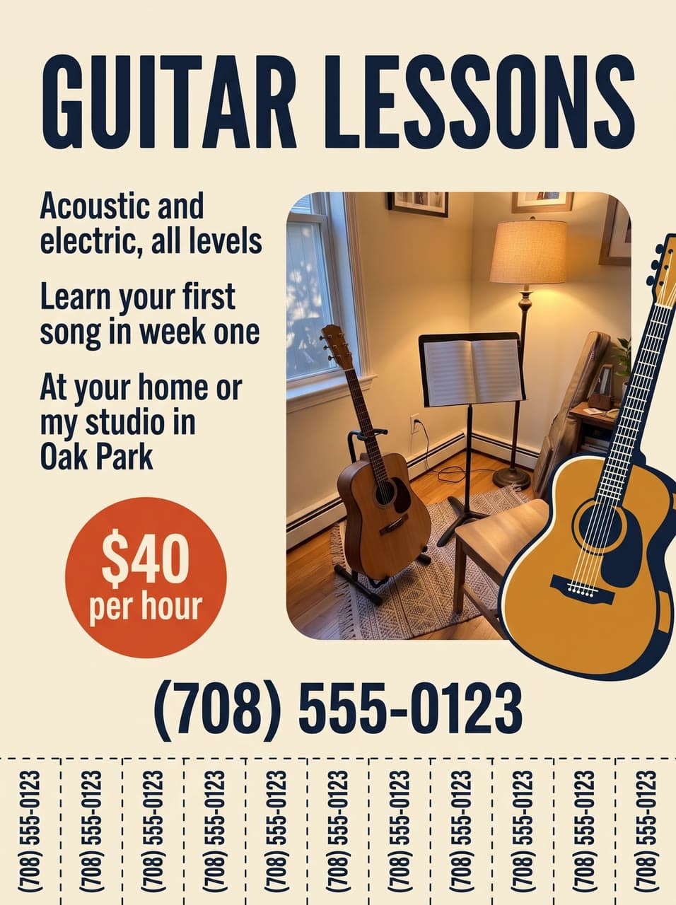 Guitar Lessons, a real run on Leap