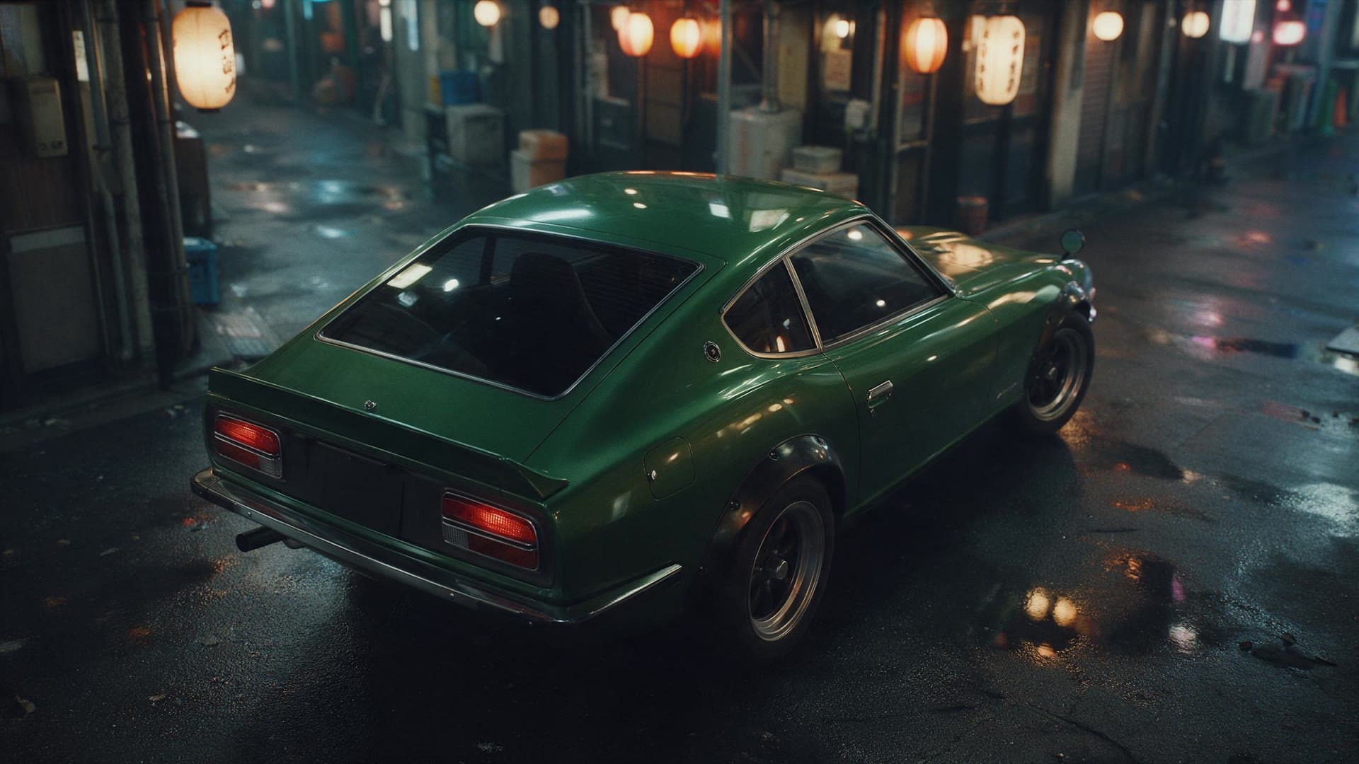 Tokyo backstreet coupe, the generated first frame