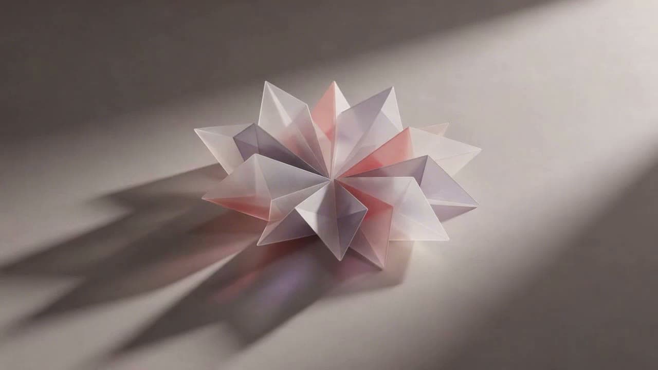 Paper flower, generated on Leap