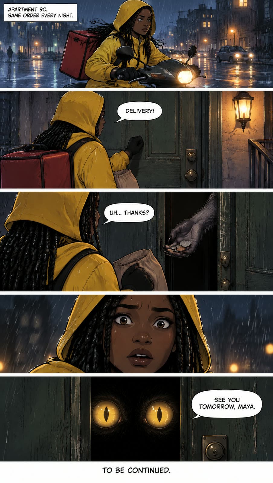 Webtoon: Apartment 9C, made on Leap