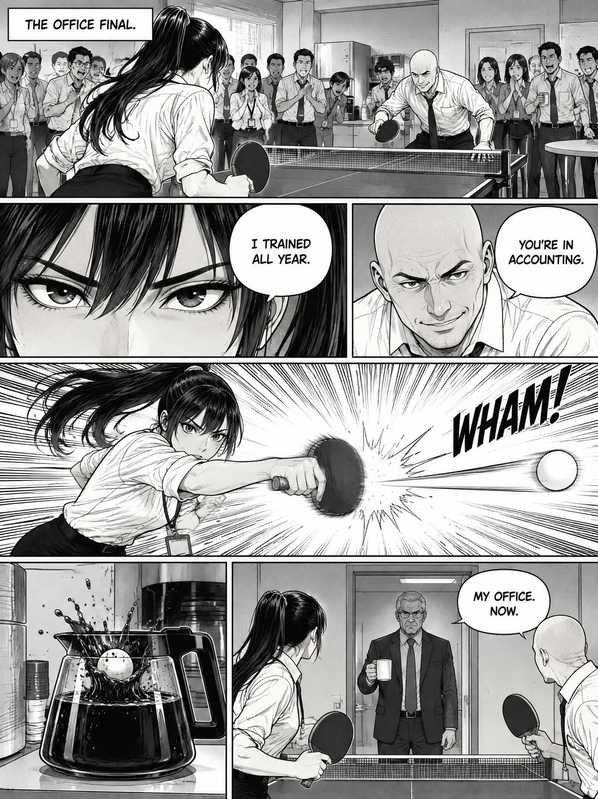 Manga: The Office Final, made on Leap
