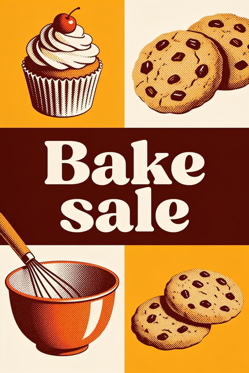 Bake sale, retro, a real run on Leap