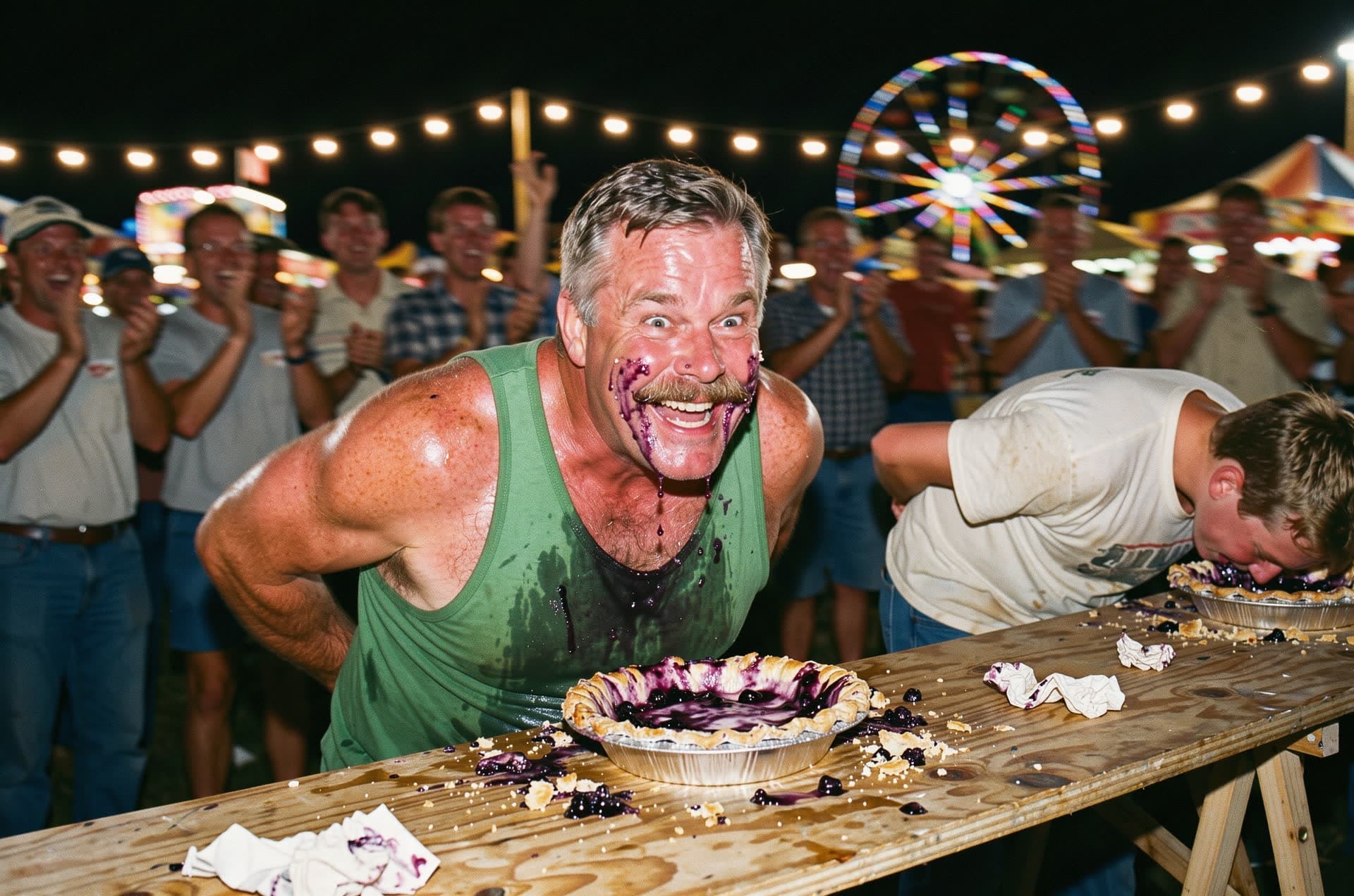 Pie-eating contest, a real run on Leap