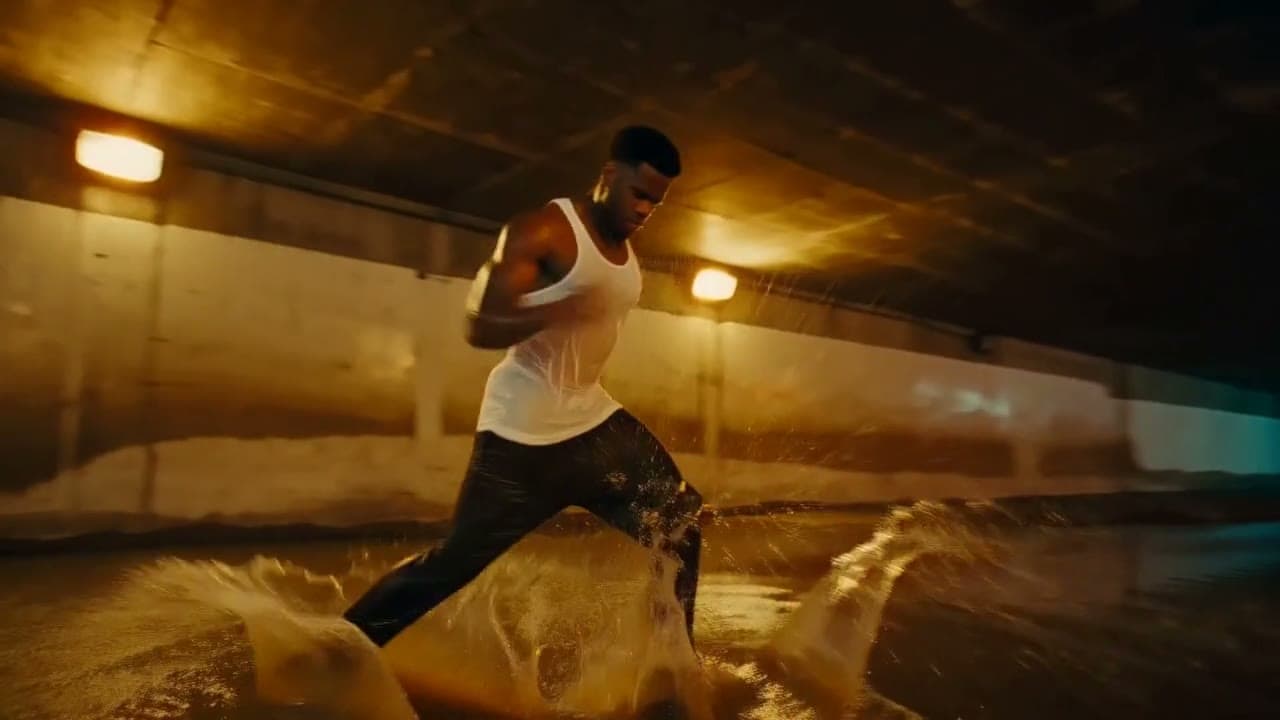 Krump in a flooded underpass, made on Leap