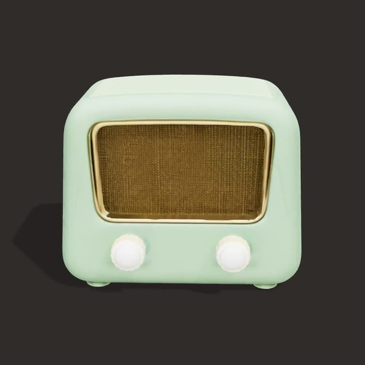 A mint valve radio, grille and knobs, from one photo, a real run on Leap