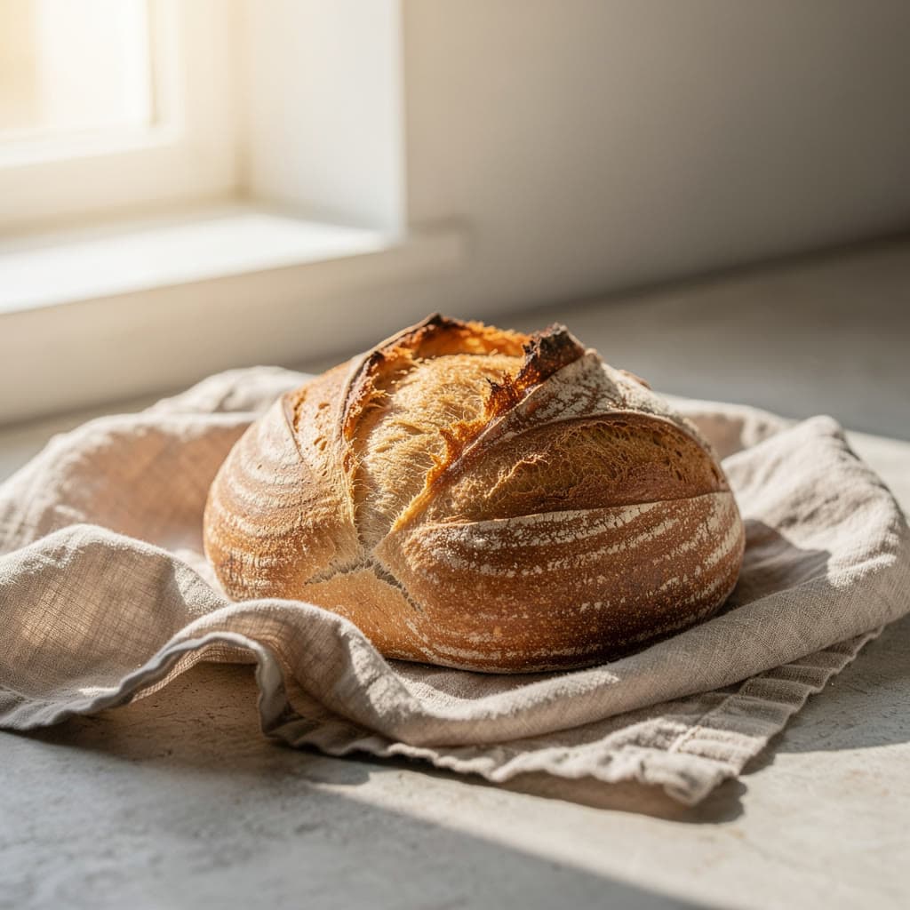 Sourdough by the window, made on Leap
