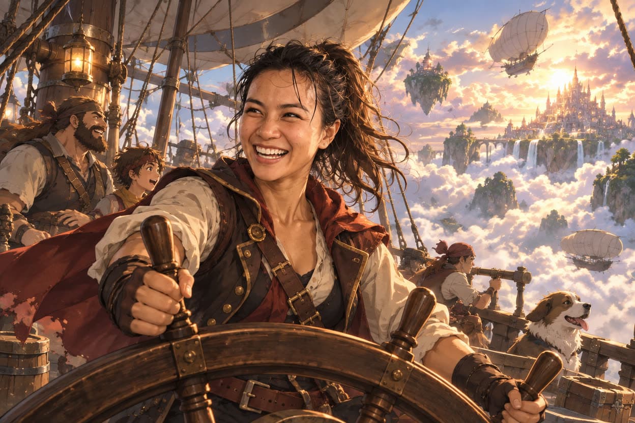 Ploy, sky pirate captain, a real run on Leap