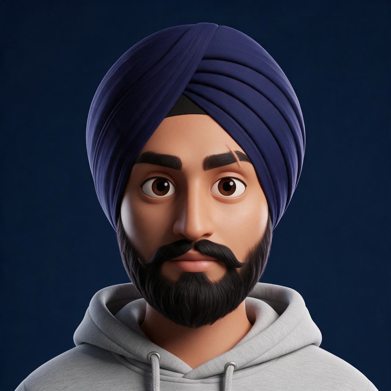 Harpreet, 3D character, a real run on Leap