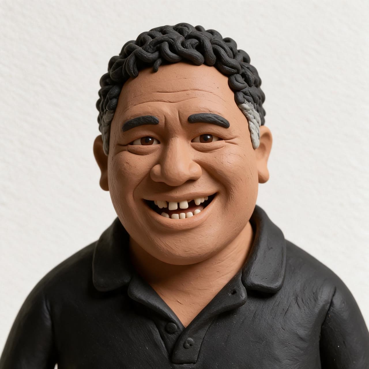 Sione, clay figure, a real run on Leap