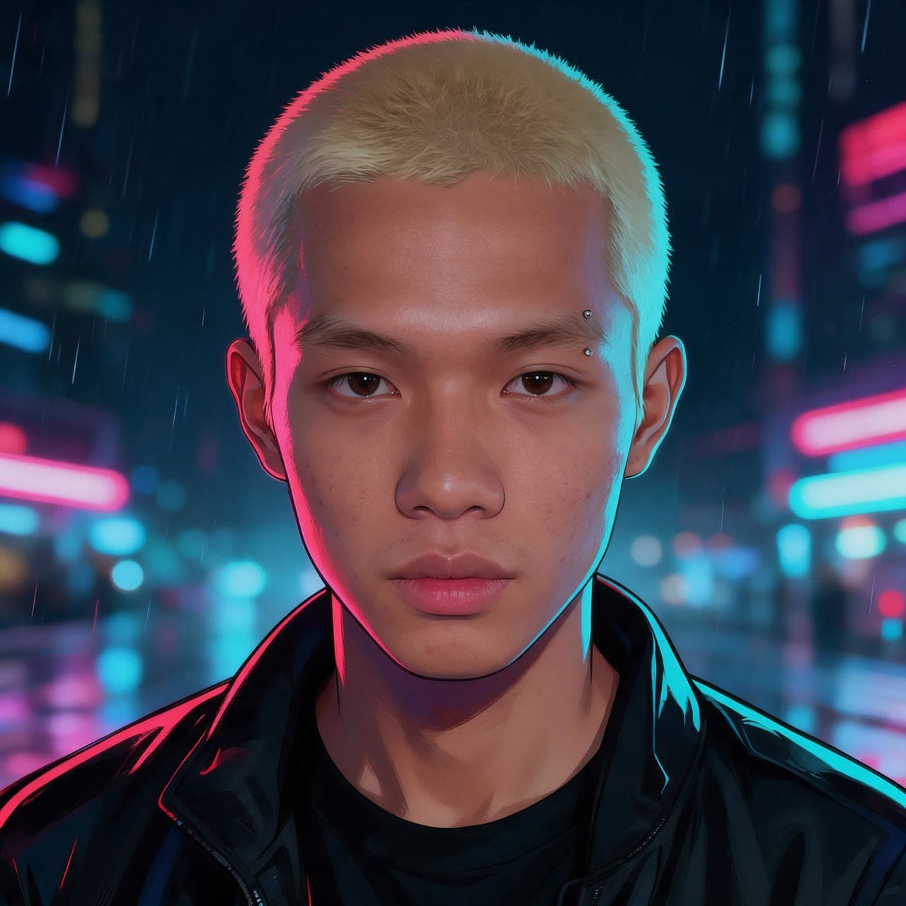 Khoa, neon city, a real run on Leap