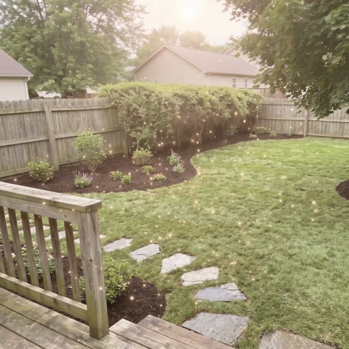 Overgrown backyard to new sod, as a magic flash, a real run on Leap