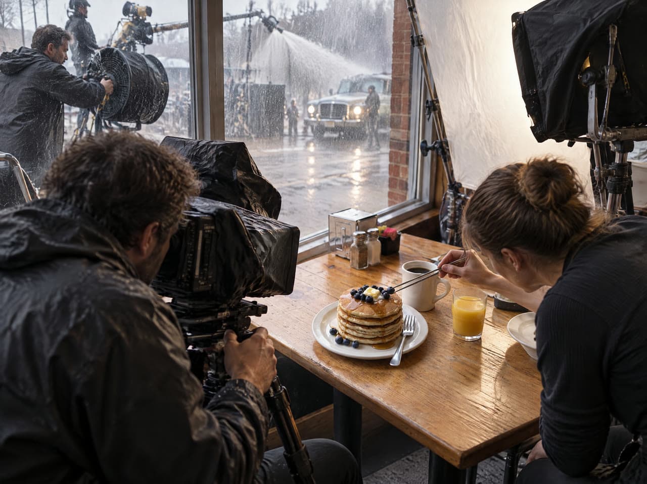 Pancakes in a rainstorm, a real run on Leap