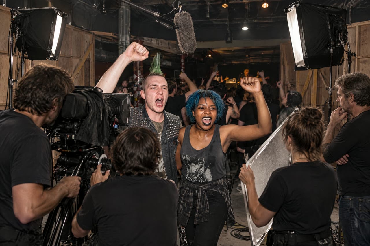 A punk show that turns out to be a film set, a real run on Leap