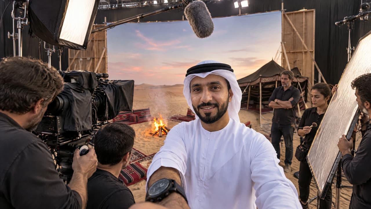 Khalid's desert-camp selfie, on a soundstage, a real run on Leap
