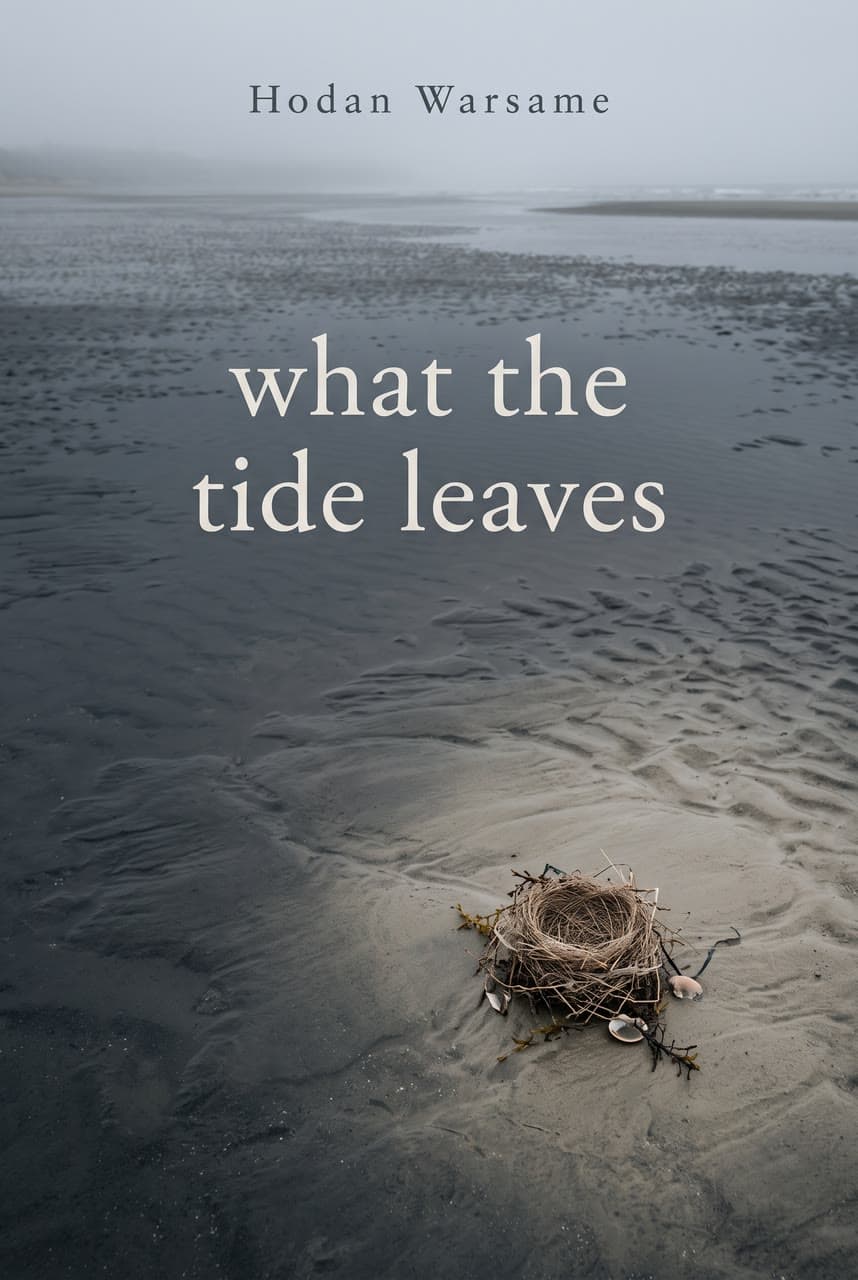 what the tide leaves, a poetry cover, a real run on Leap