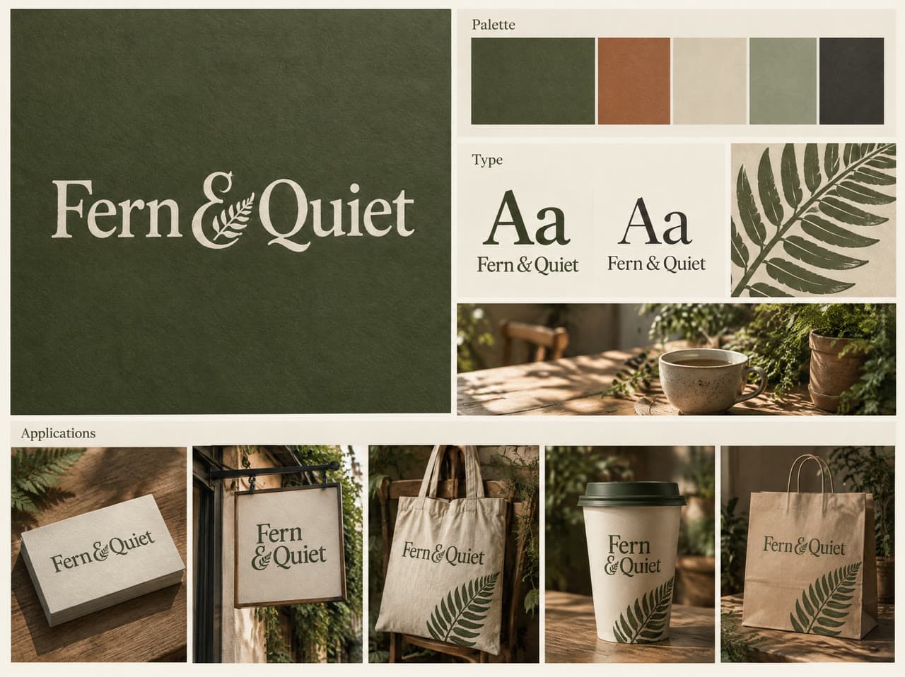Fern & Quiet, earthy organic, a real run on Leap