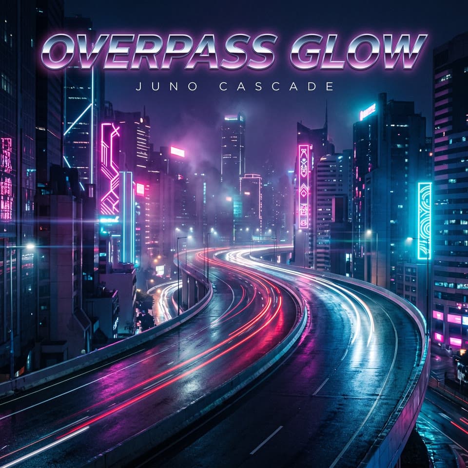 The photo overpass glow, neon flicker started from
