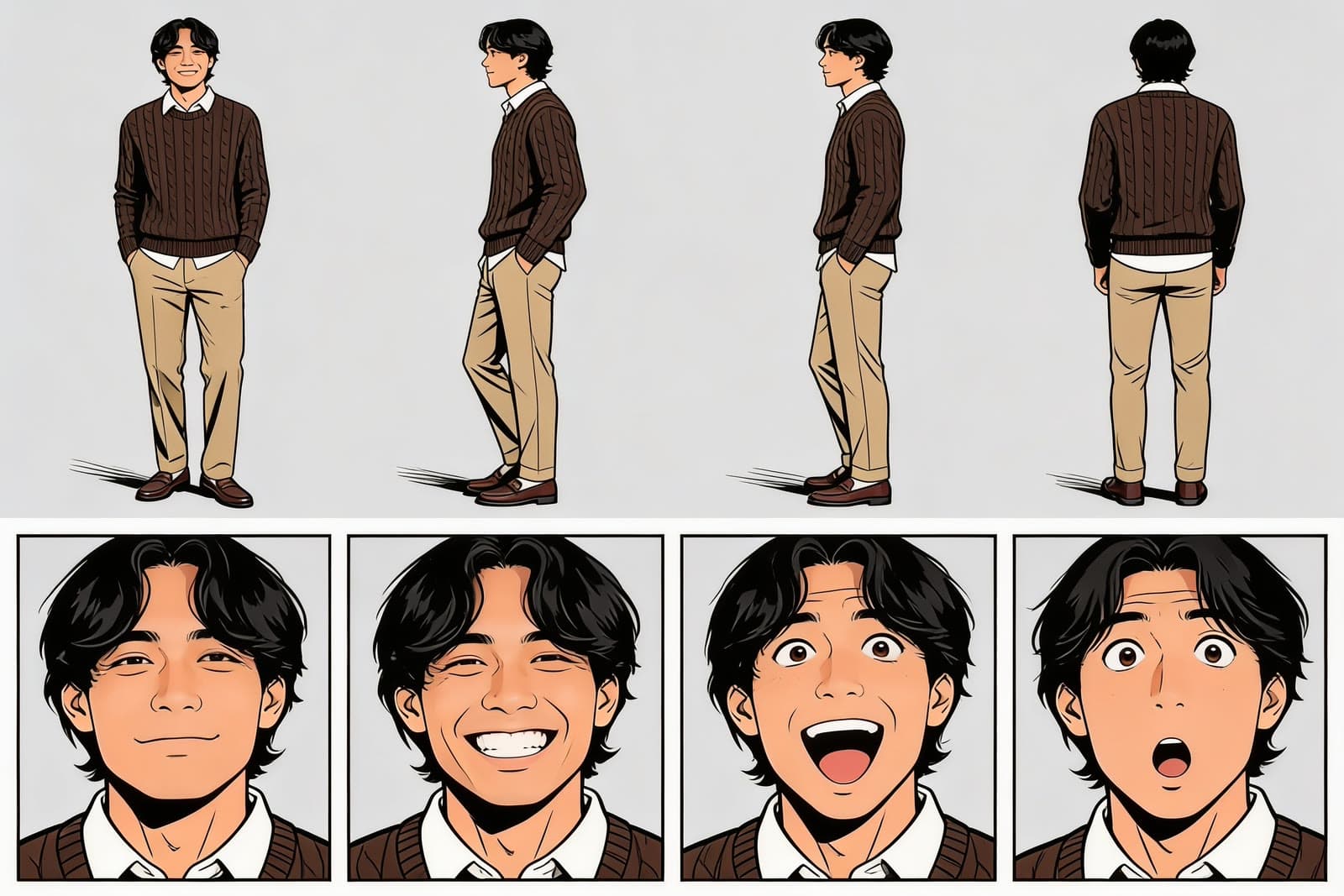 Cable-knit comic sheet, a real run on Leap