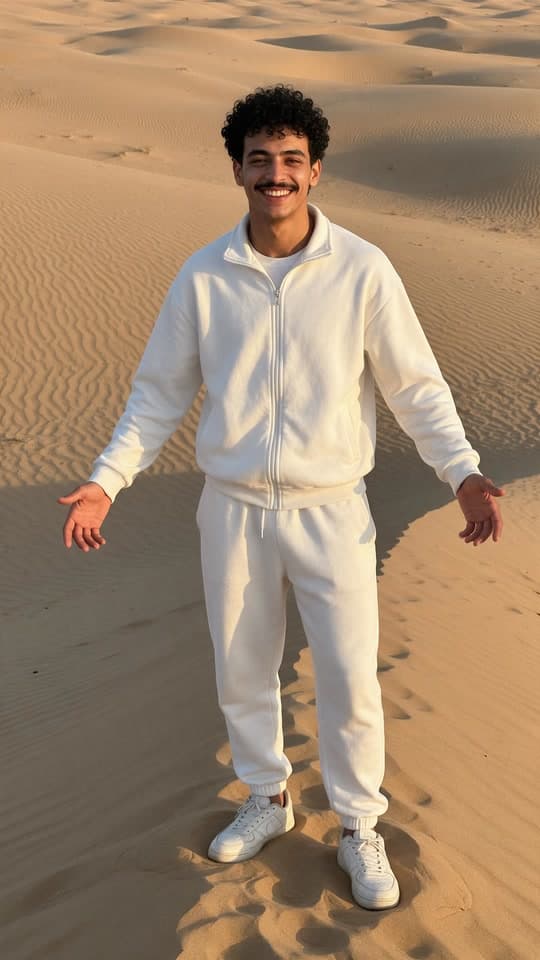 The photo from the dunes to orbit started from