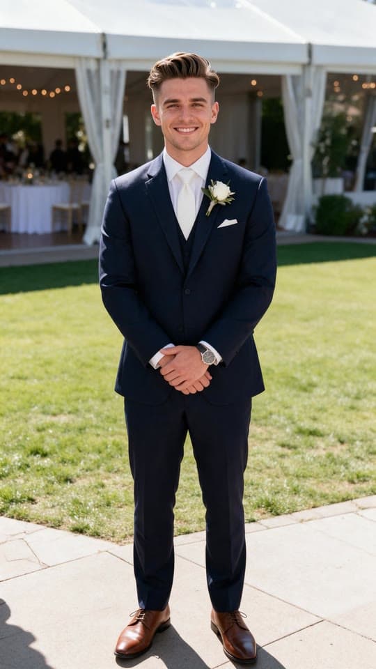The photo the groom gets licked started from