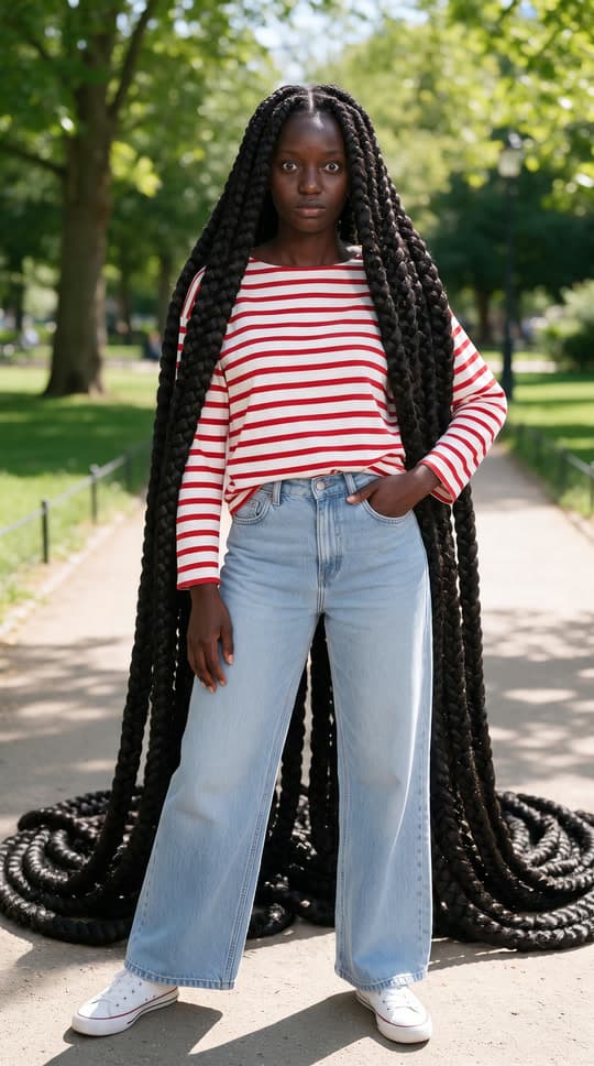 Box braids that would not stop, a real run on Leap