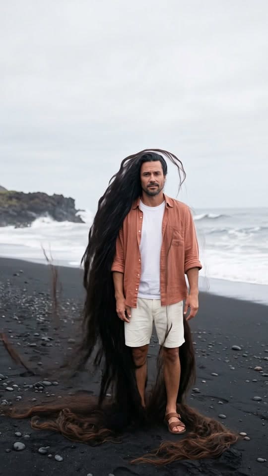 Waves that kept coming on a black-sand beach, a real run on Leap