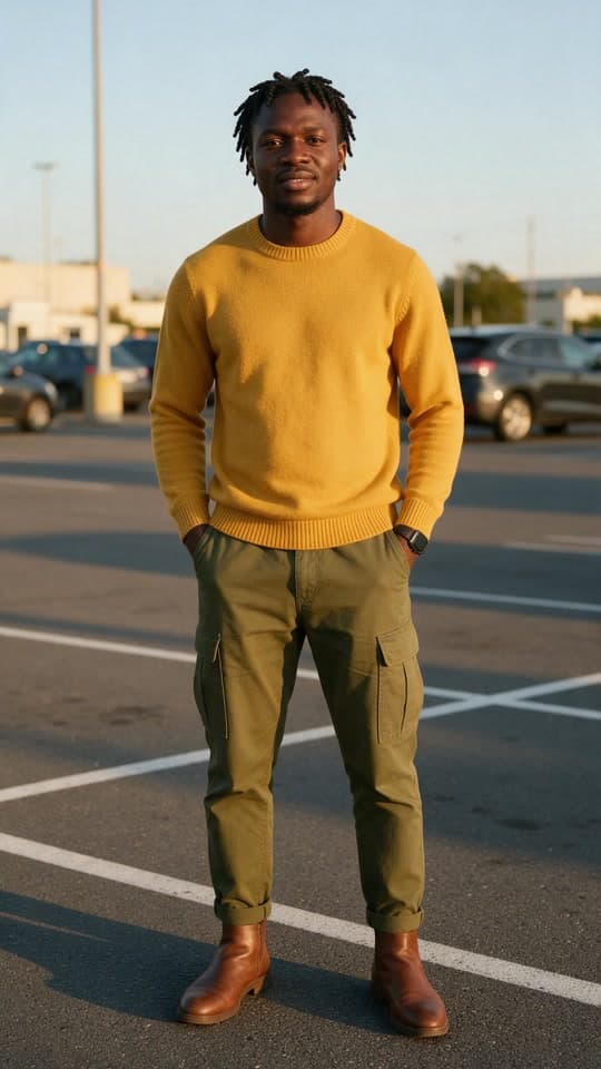 The photo t-pose in the parking lot started from