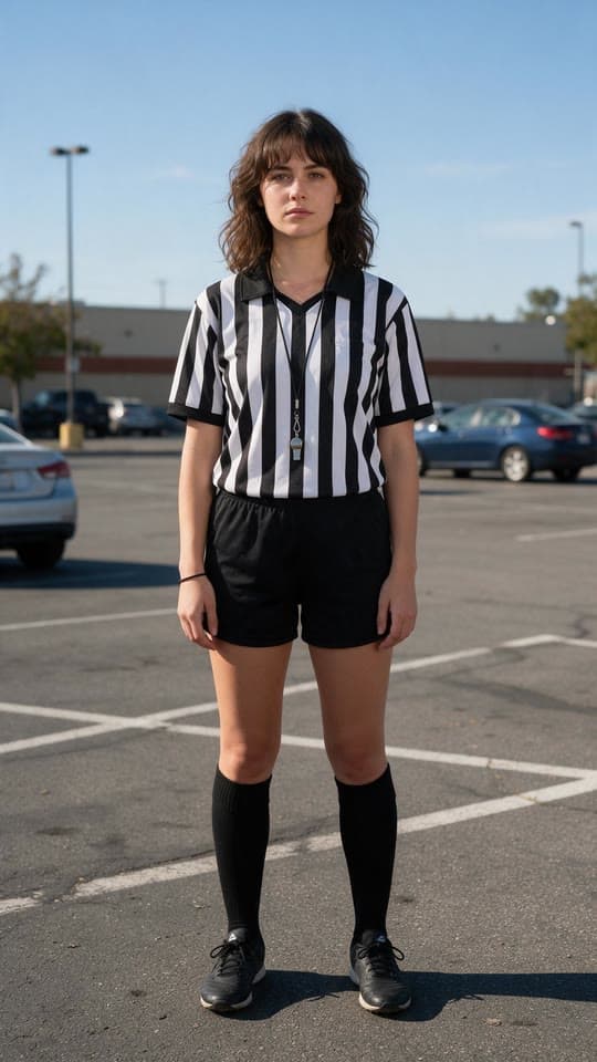 The photo a referee stuck in t-pose started from