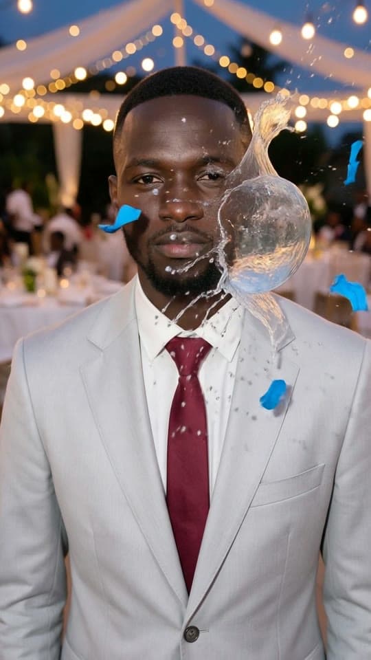 A water balloon at the wedding, a thousand frames a second, a real run on Leap