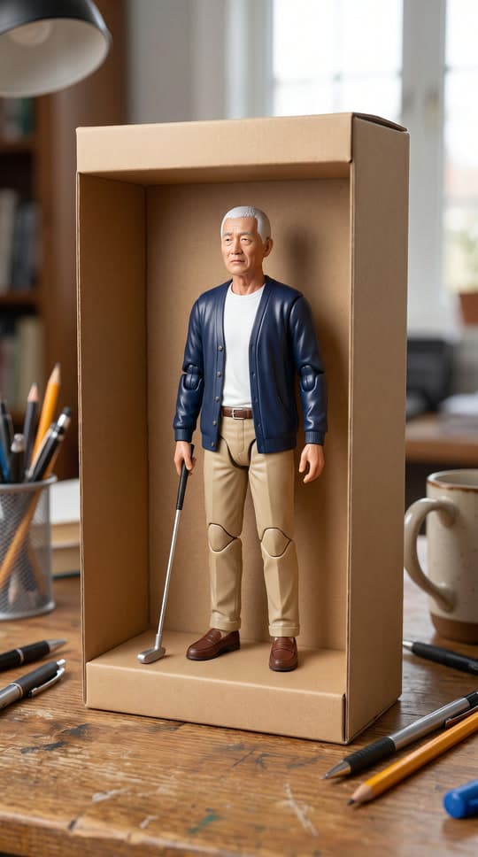 A collectible golfer hops out, putter and all, a real run on Leap