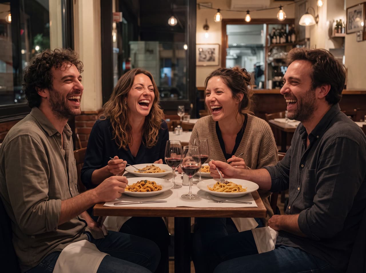 Dinner for four, from a blurry 480 px photo, a real run on Leap