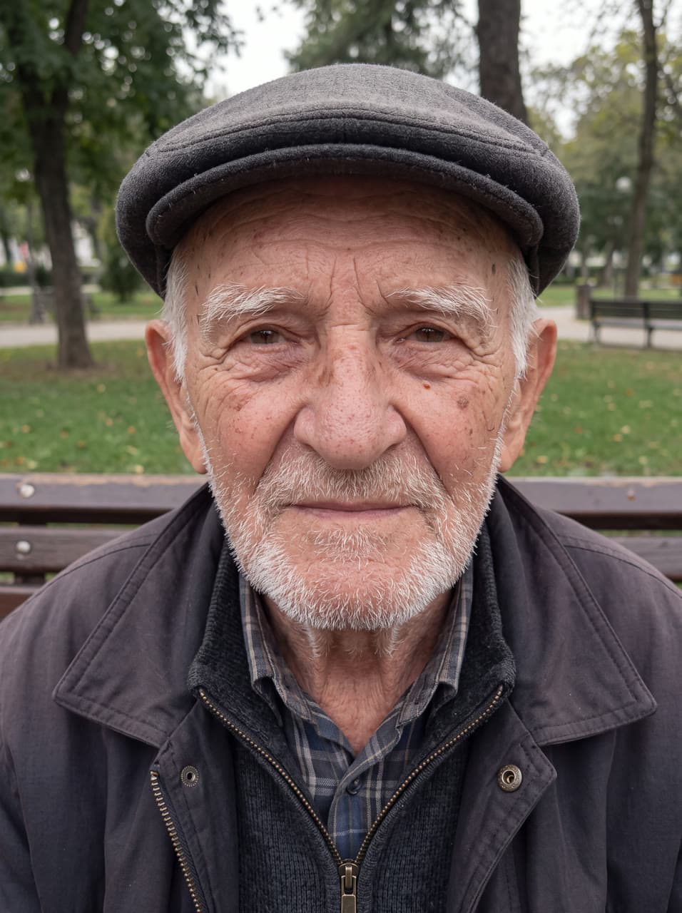 A grandfather's face, every line kept, a real run on Leap