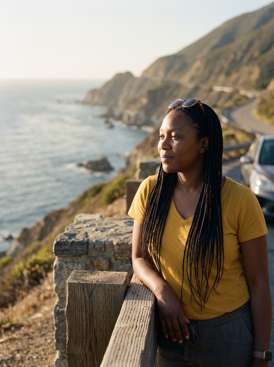 The coast road at golden hour, a real run on Leap