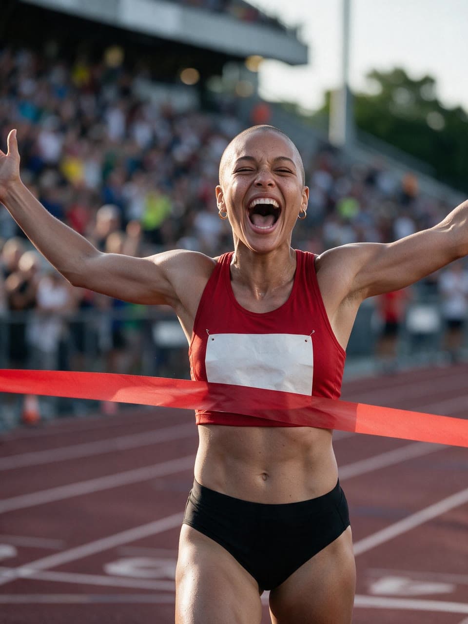 A shaved head at the finish line, a real run on Leap