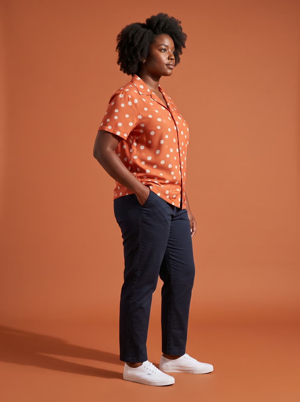 Daisy shirt, three-quarter, a real run on Leap