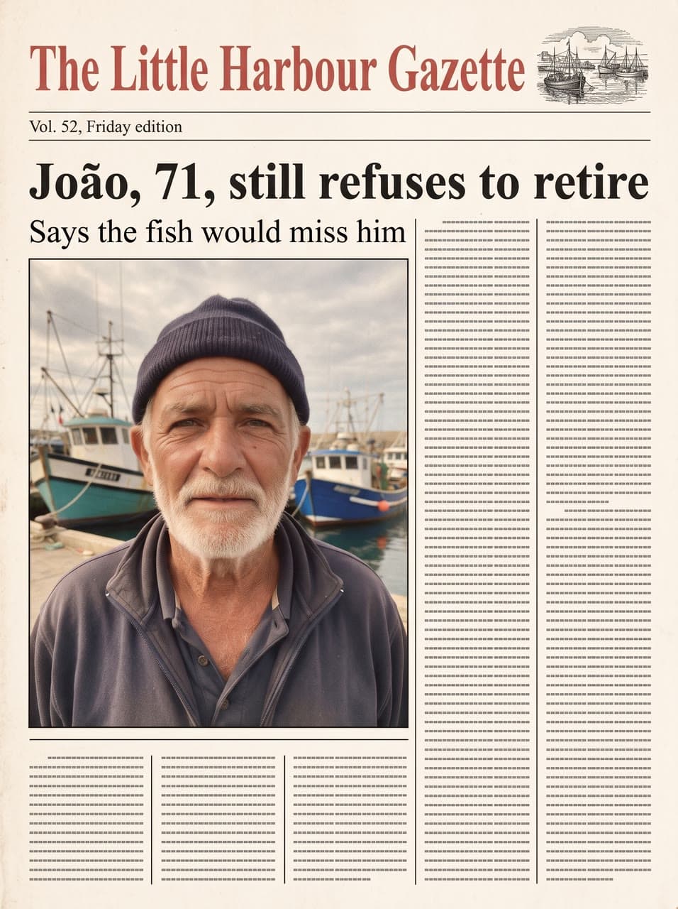 João, 71, still refuses to retire, a real run on Leap