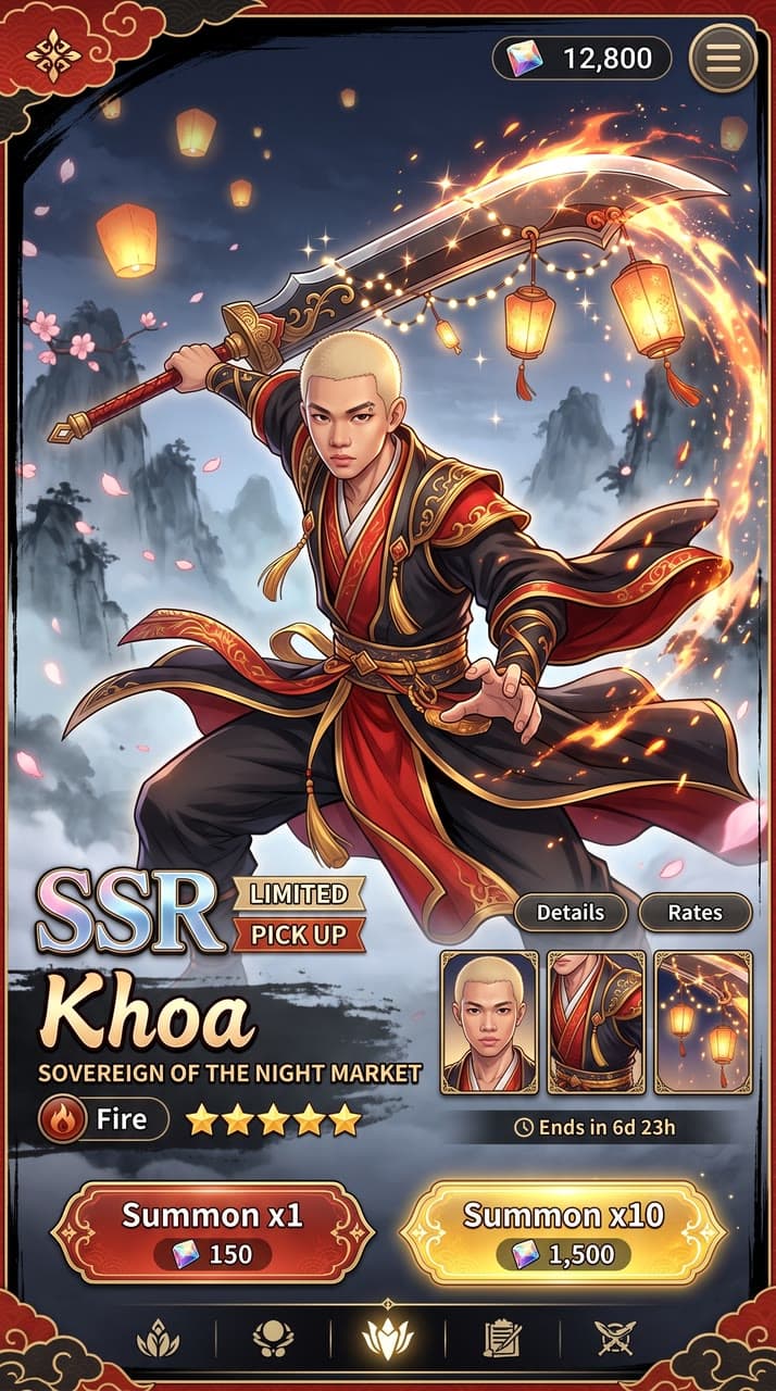 Khoa, Sovereign of the Night Market, a real run on Leap