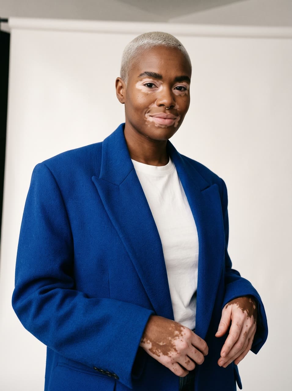 The photo nadia, the cobalt blazer started from