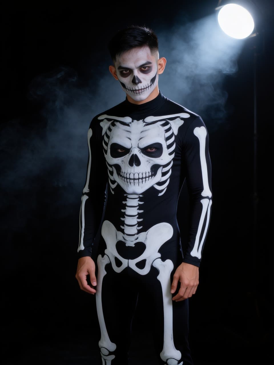 Skeleton under the spotlight, a real run on Leap