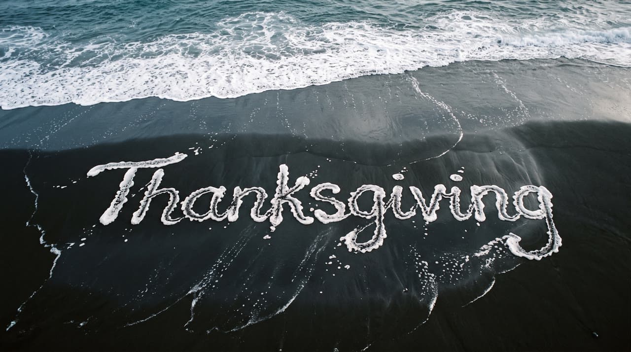 Thanksgiving in sea foam, a real run on Leap