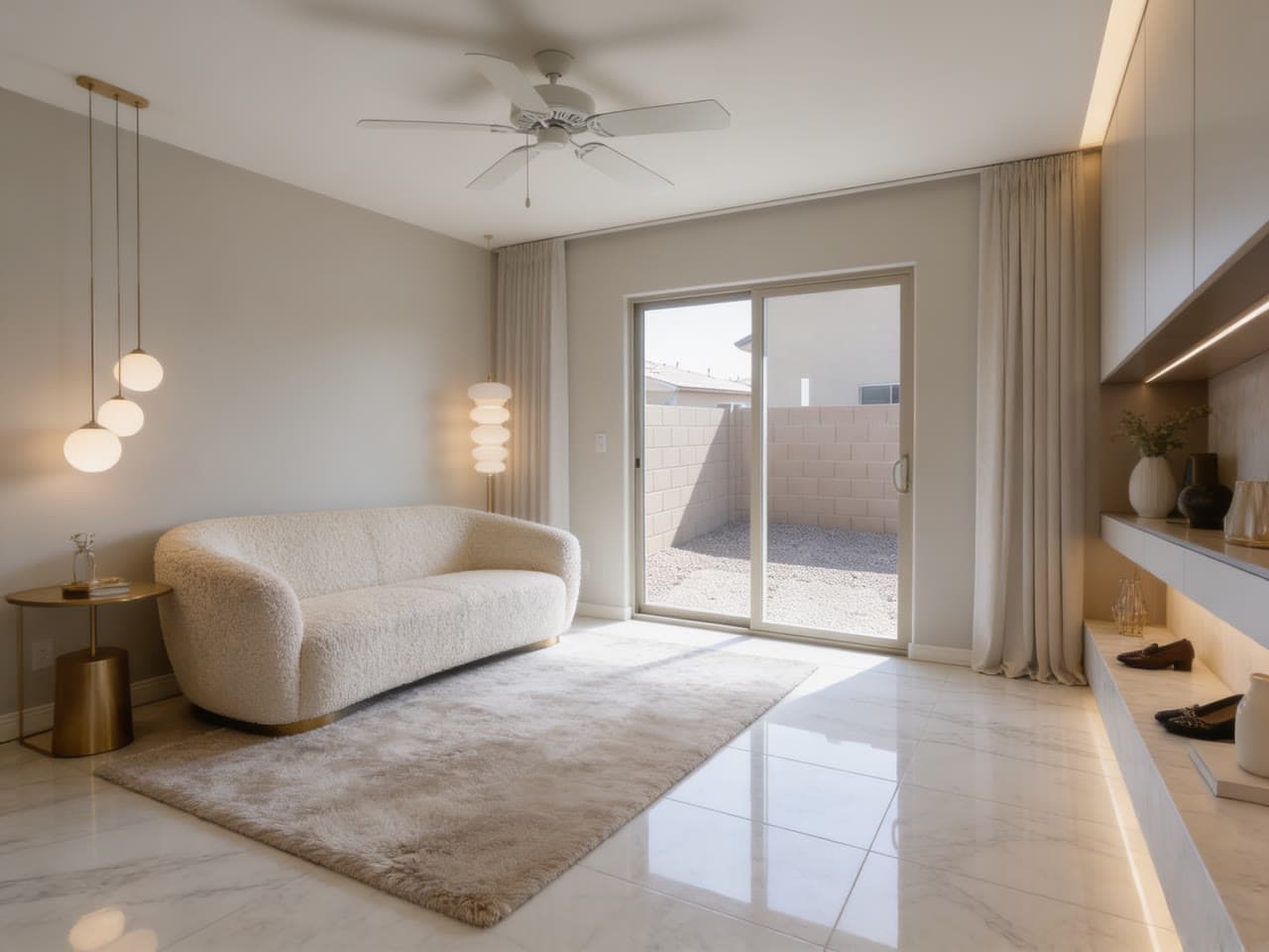 Empty new build, staged modern luxury, a real run on Leap