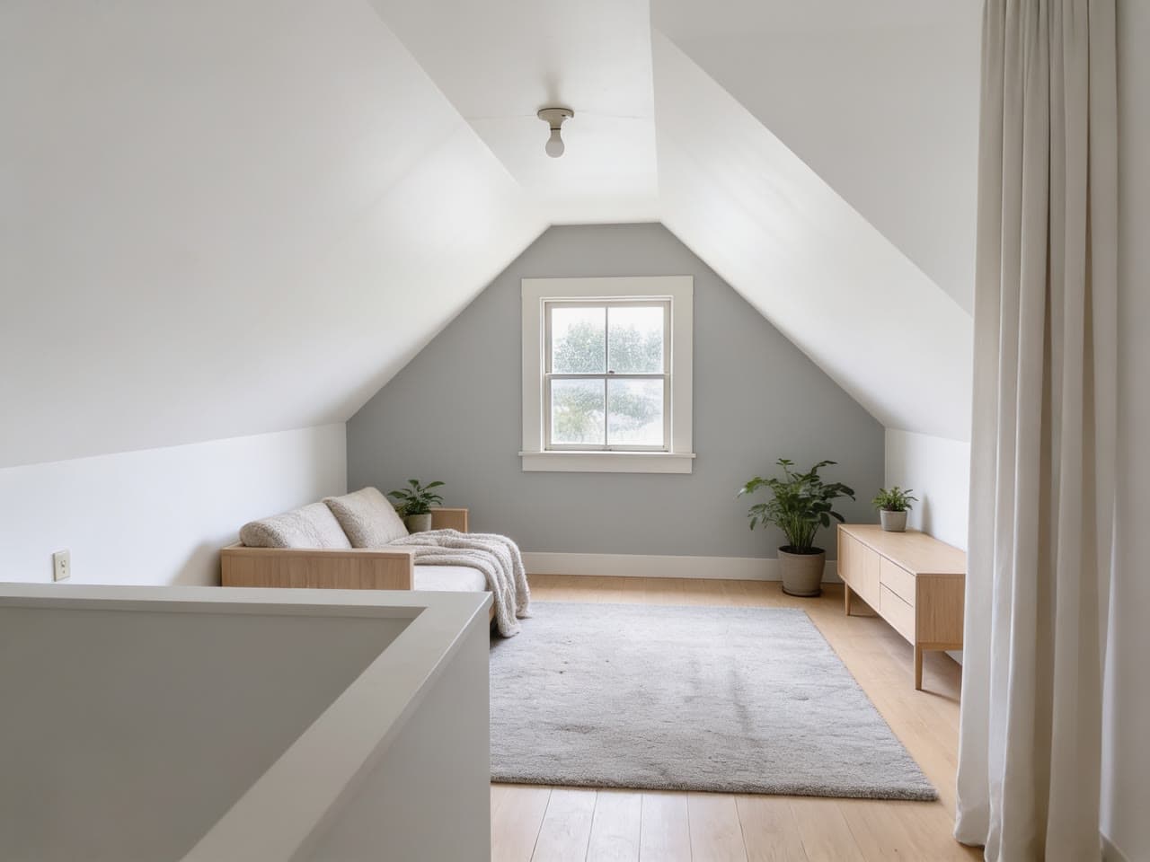 Empty attic, Scandinavian, a real run on Leap