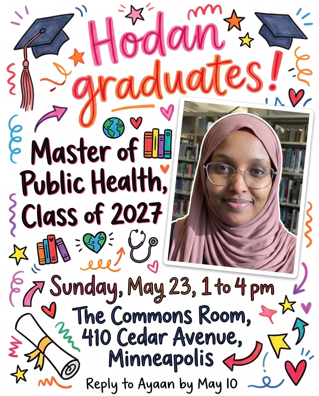 Hodan graduates!, doodles, a real run on Leap