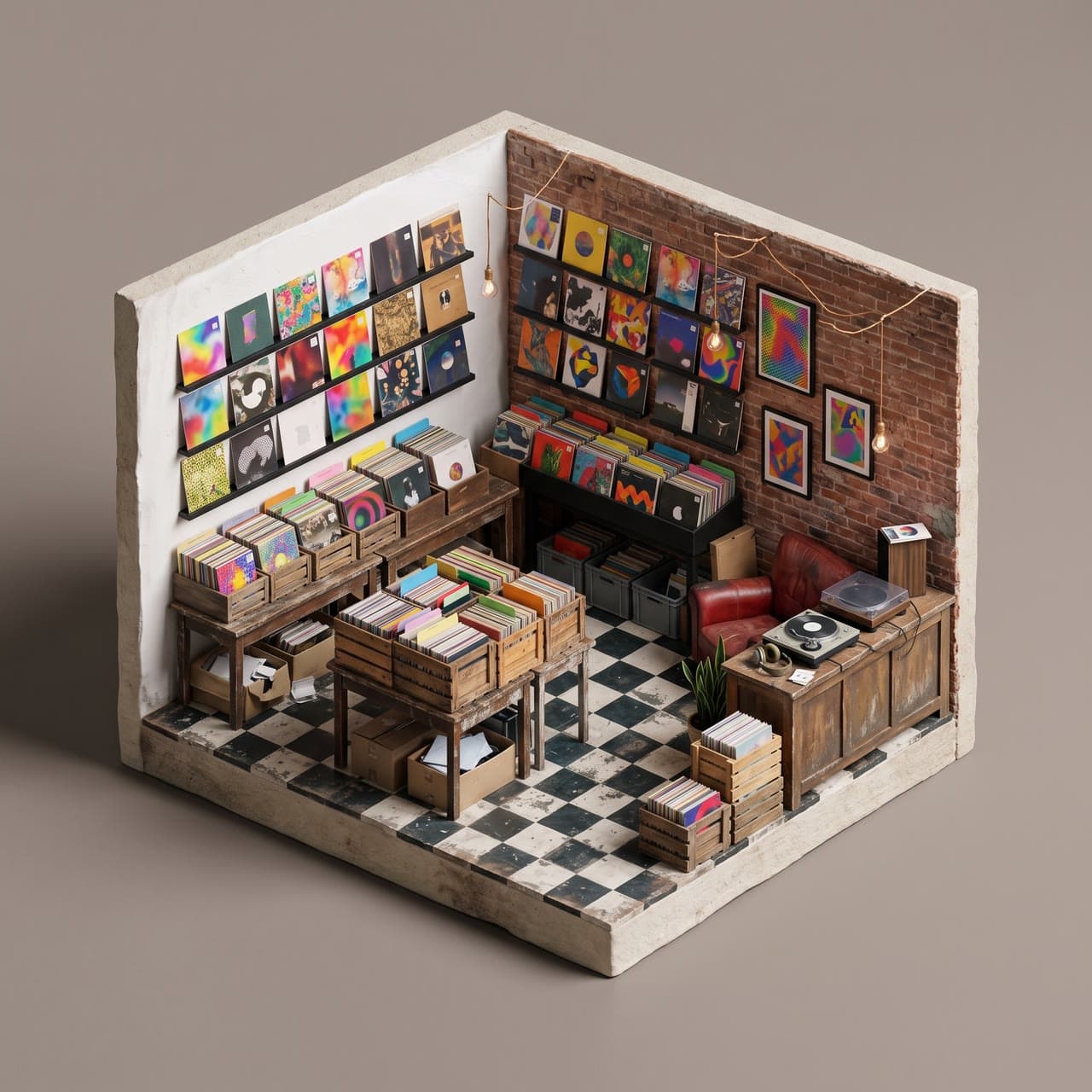 A record shop, Surprise me, a real run on Leap