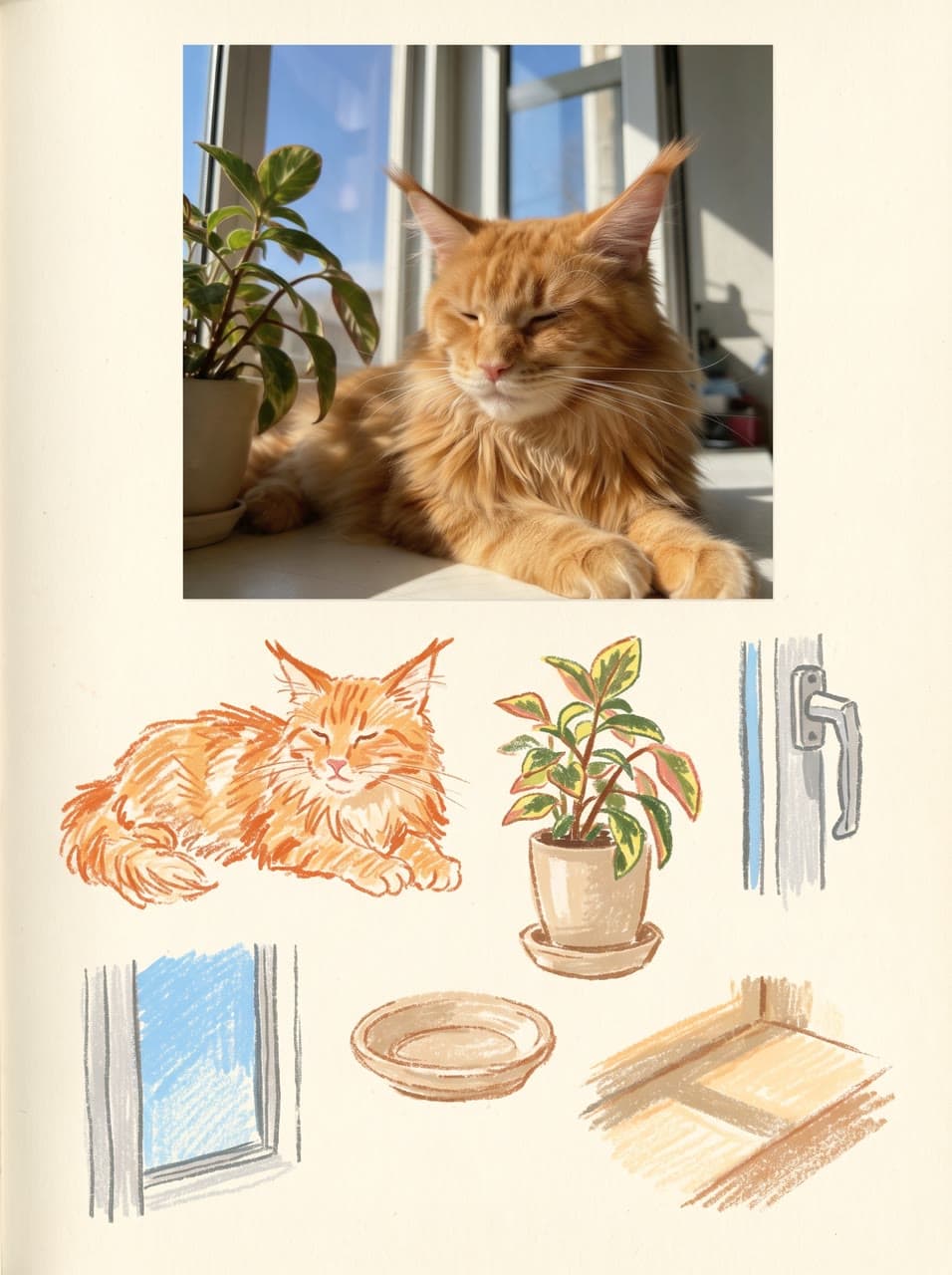 A Maine coon, no title, a real run on Leap