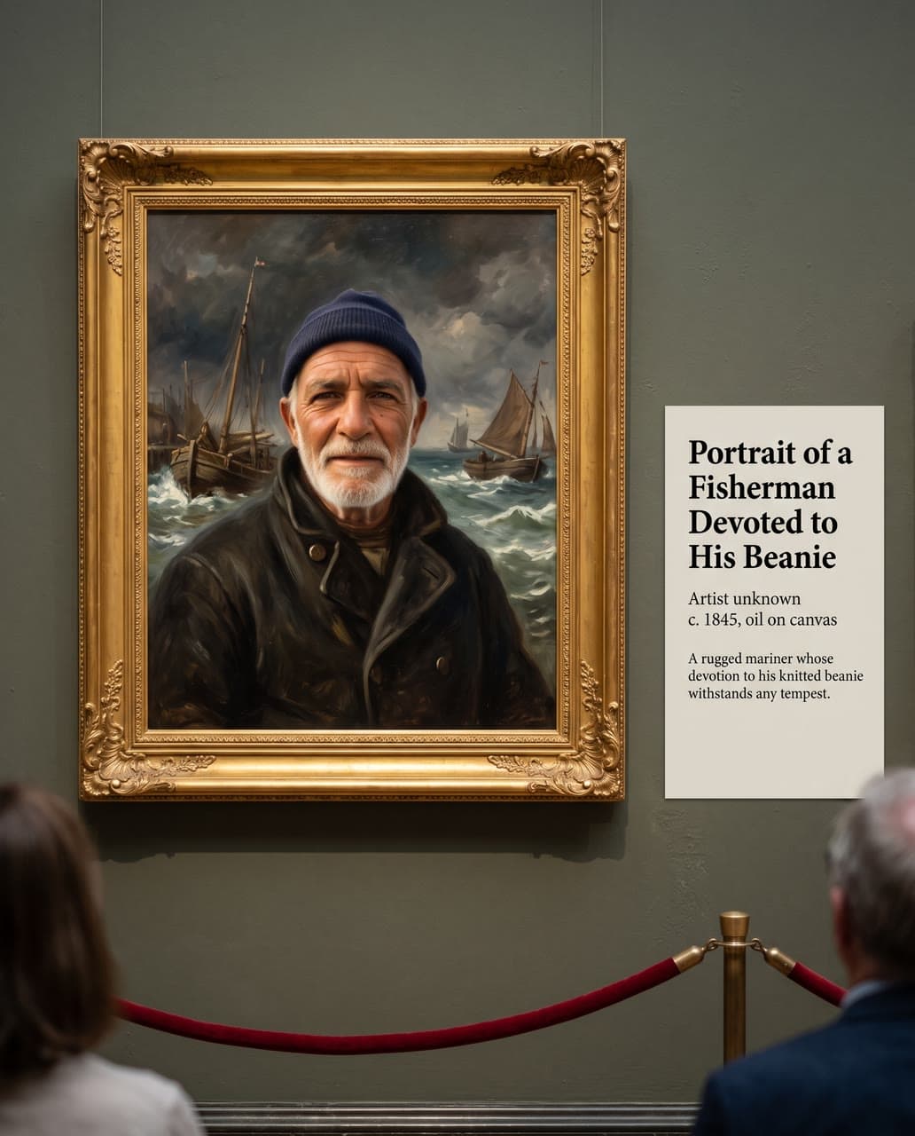 Portrait of a Fisherman Devoted to His Beanie, a real run on Leap
