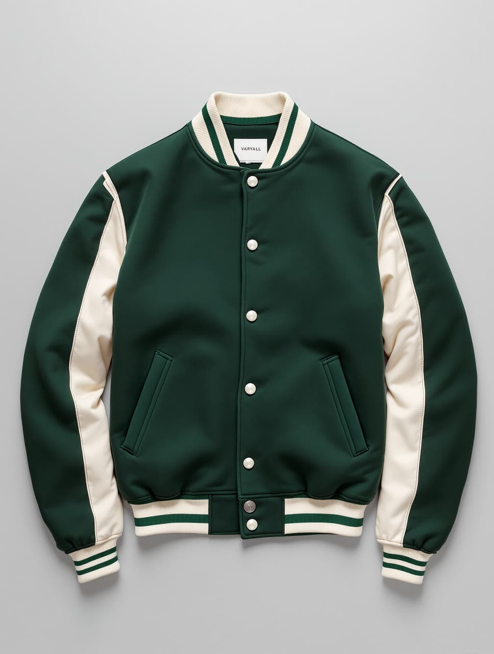 The clothes one friend's dance, in a green varsity jacket started from