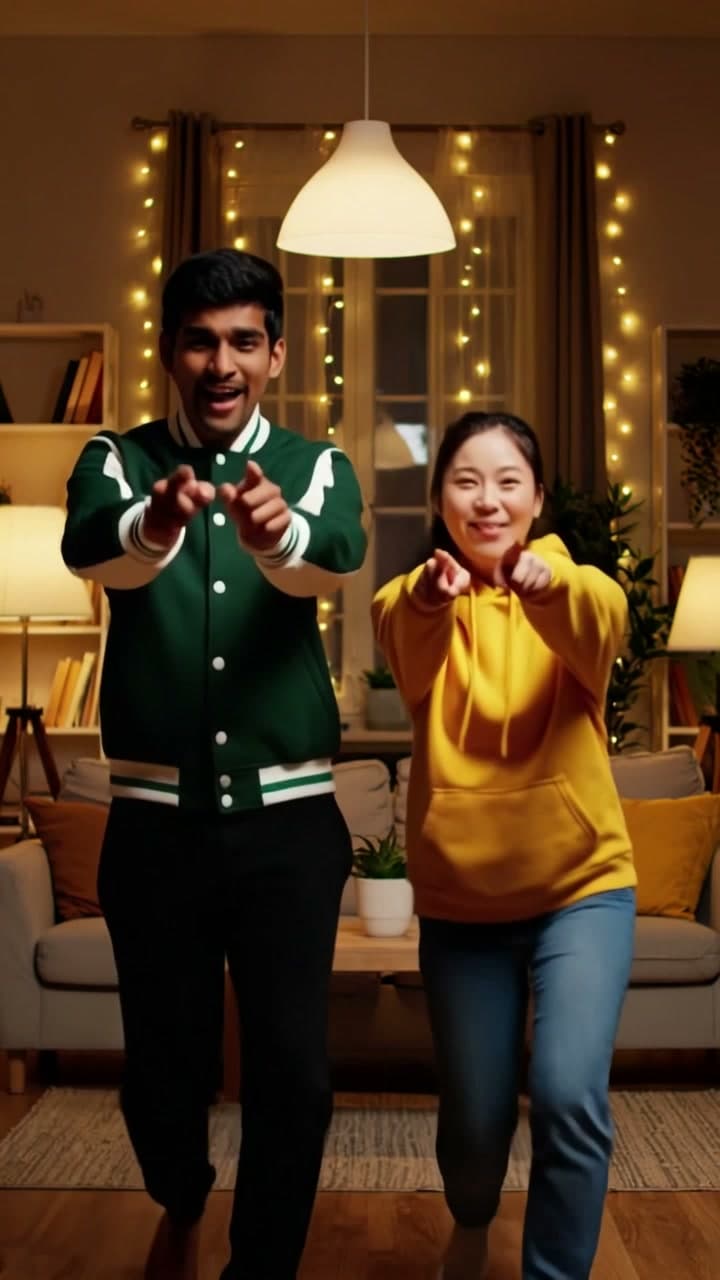 One friend's dance, in a green varsity jacket, a real run on Leap
