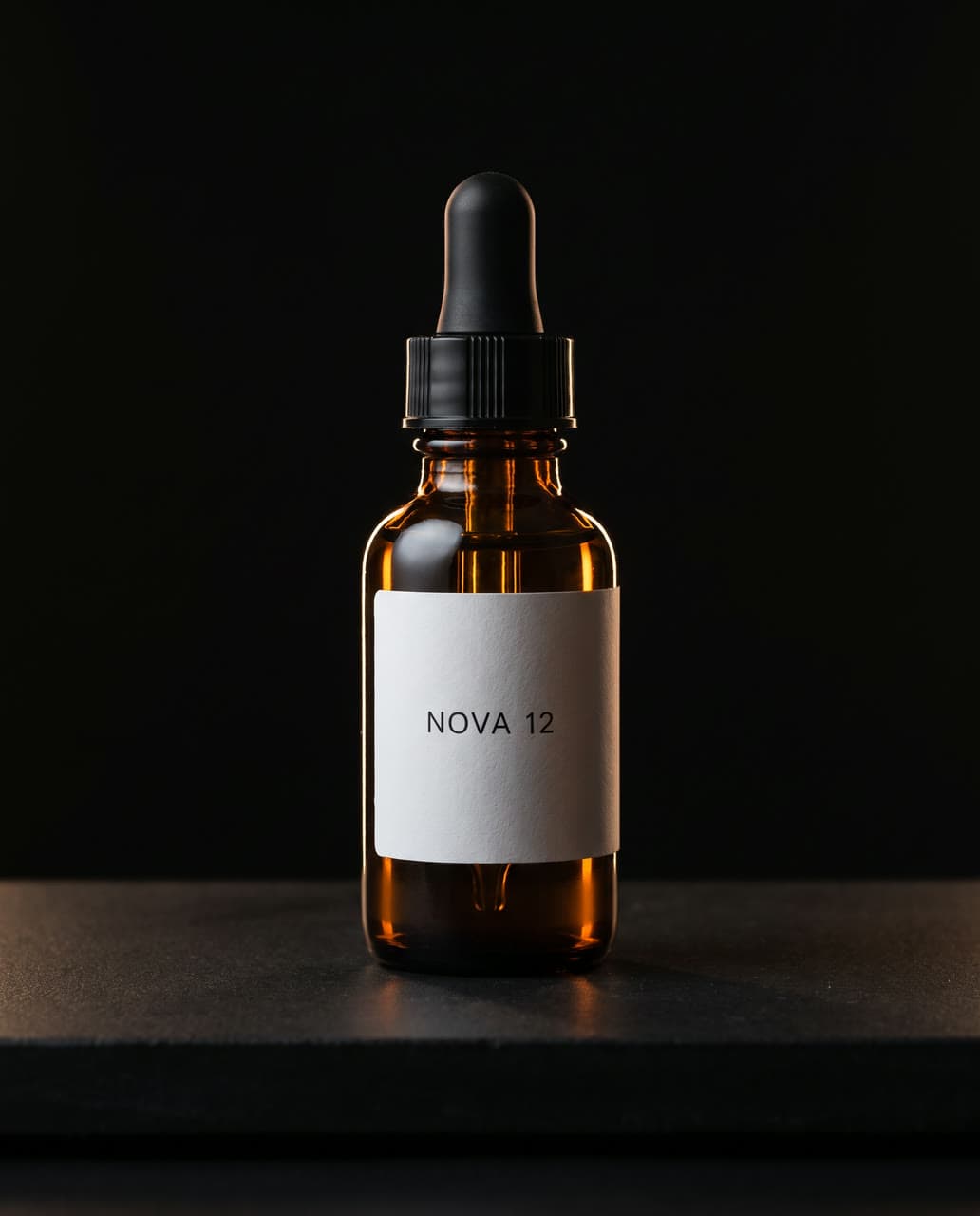 Amber serum on black slate, a real run on Leap