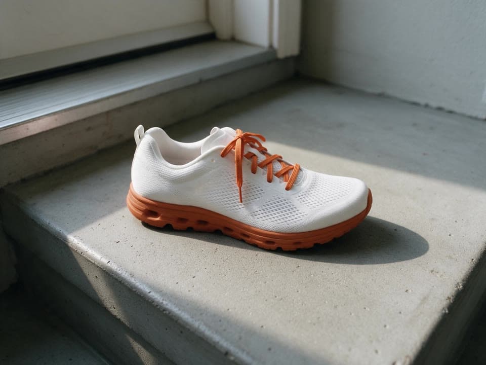 The photo runner floating on peach started from
